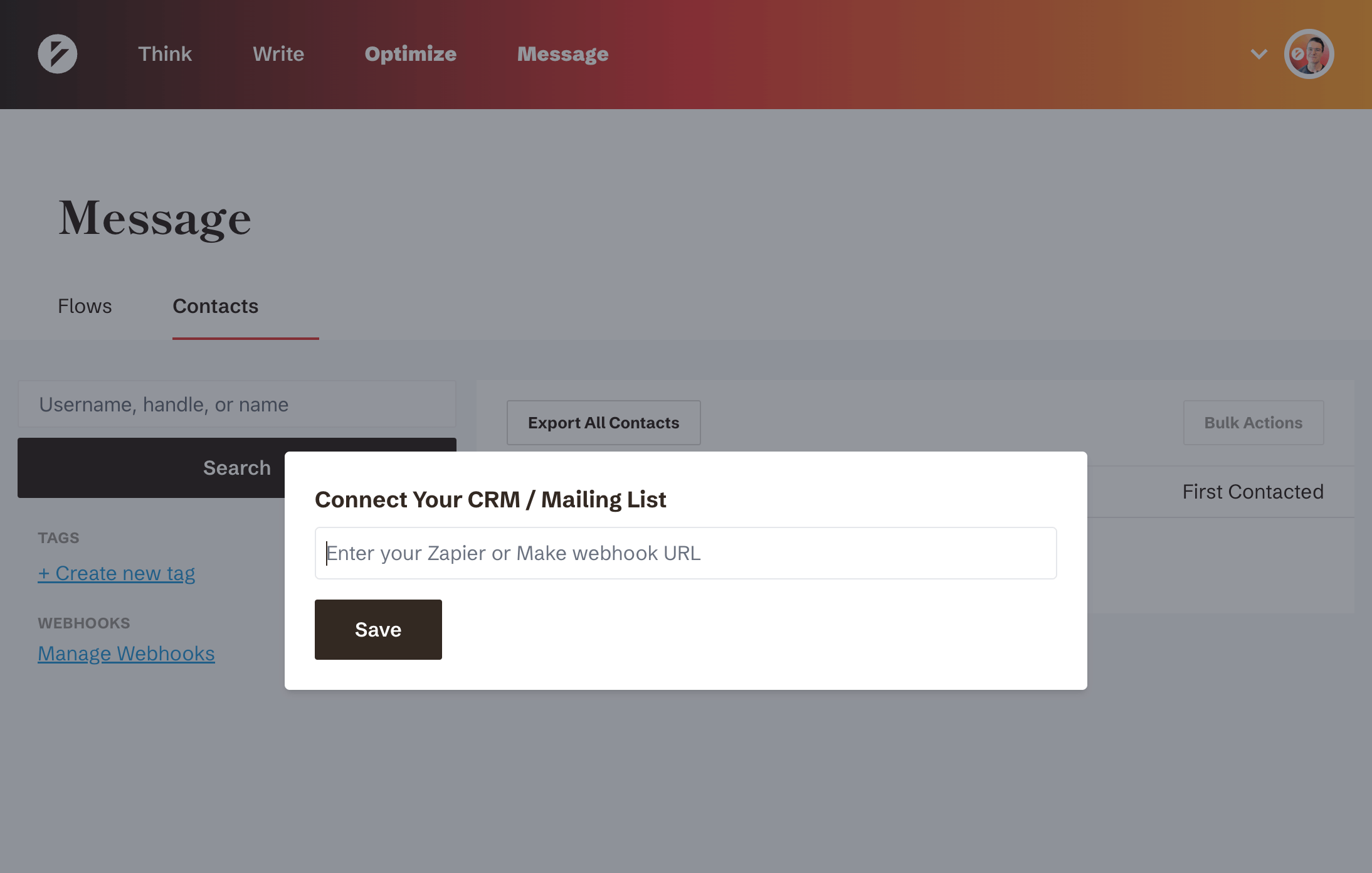 Using Webhooks in Slay.so to connect your DMs to your Email marketing platform
